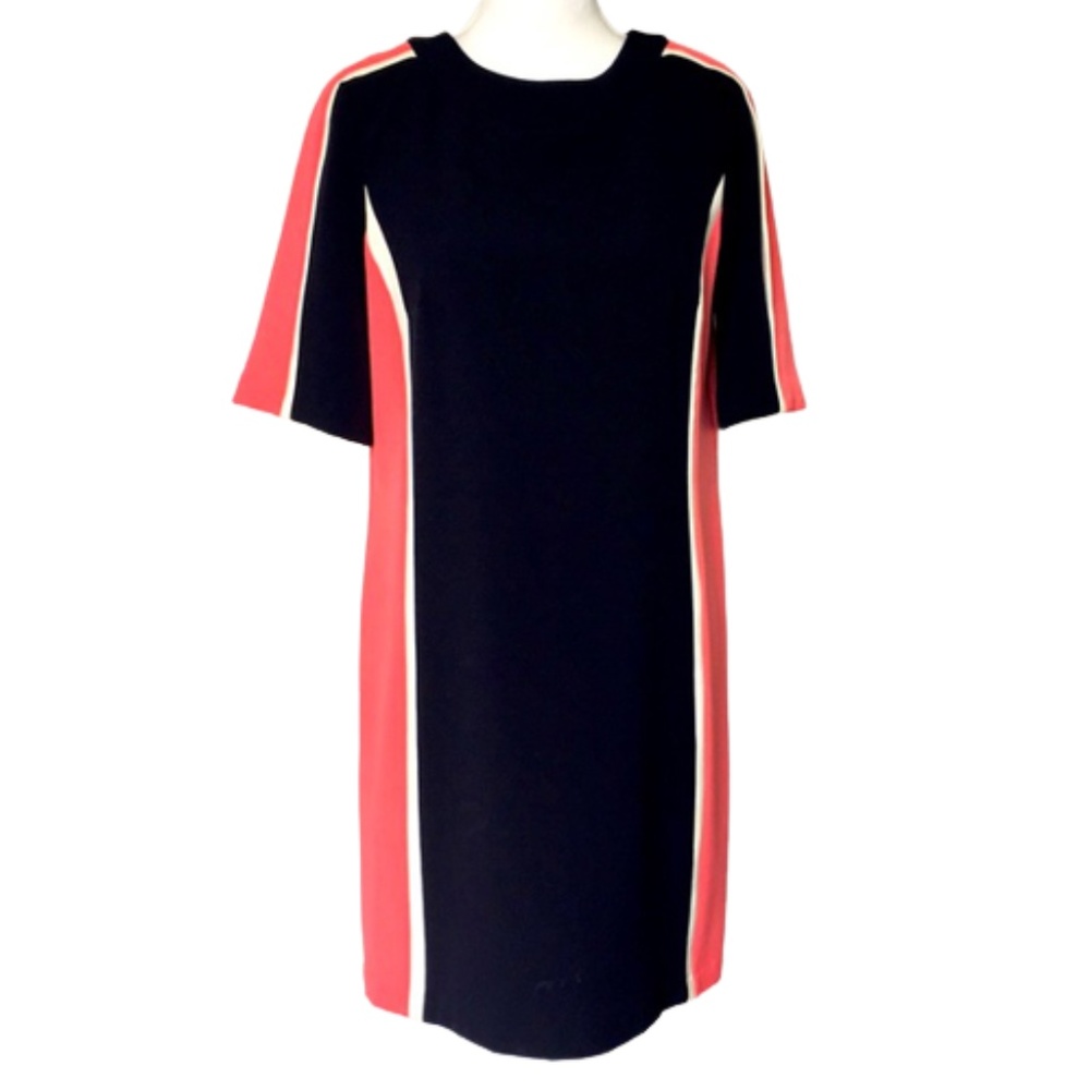 MAGGIE LONDON Scuba Colorblock Dress